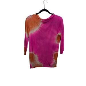 Blumarine Italy Pink Silk Knit Top Shirt Sz IT 44 US 8 M Art to Wear